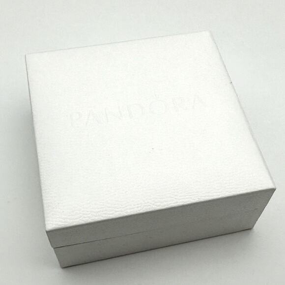 Pandora Sterling Silver Bracelet w/ Red Rhinestone Pave Heart Dangle Charm - Picture 5 of 8